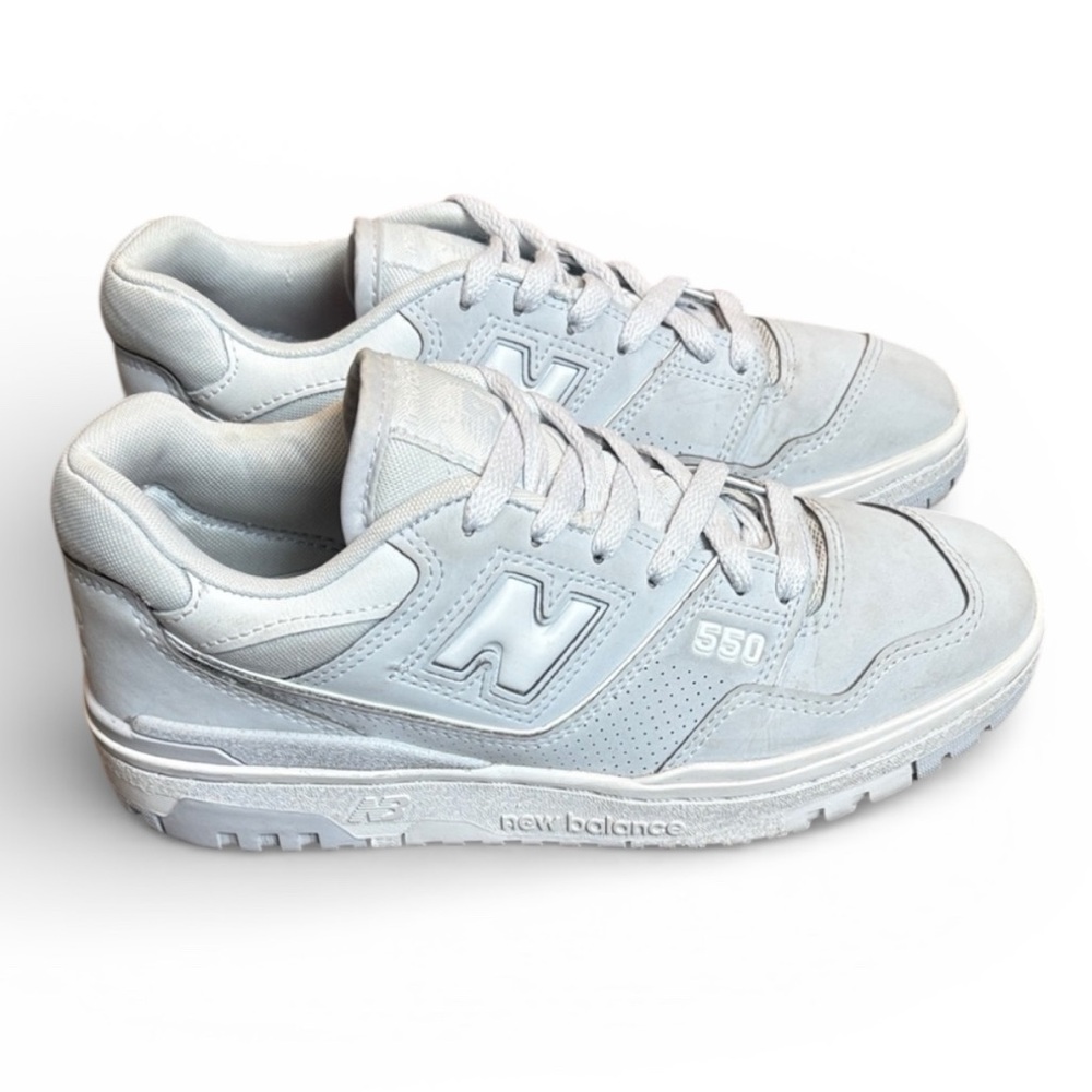 New Balance 550 Granite Leather Sneaker Men’s 6 Blue Gray Shoes BB550HSB